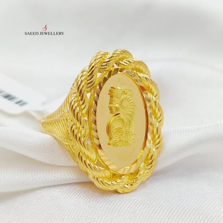 21K Gold Ounce Ring by Saeed Jewelry - Image 1