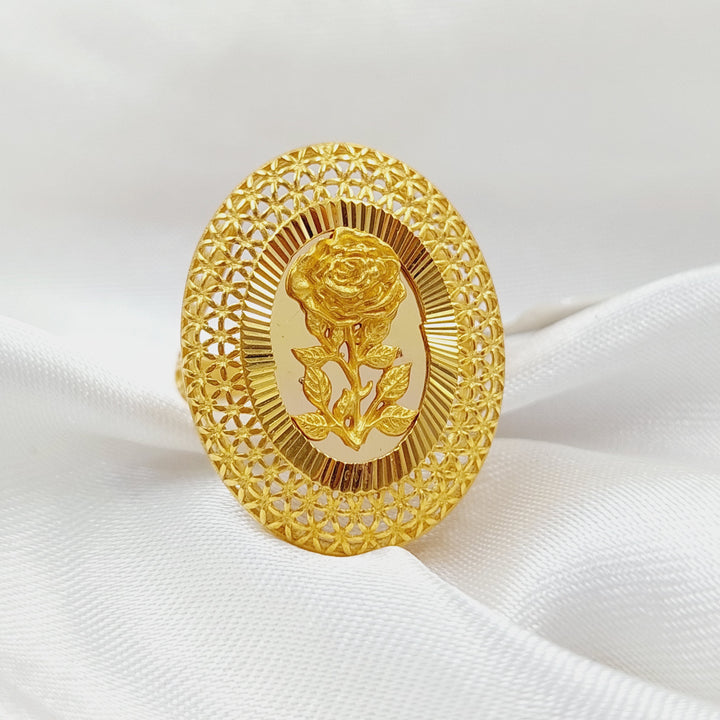 21K Gold Ounce Ring by Saeed Jewelry - Image 3