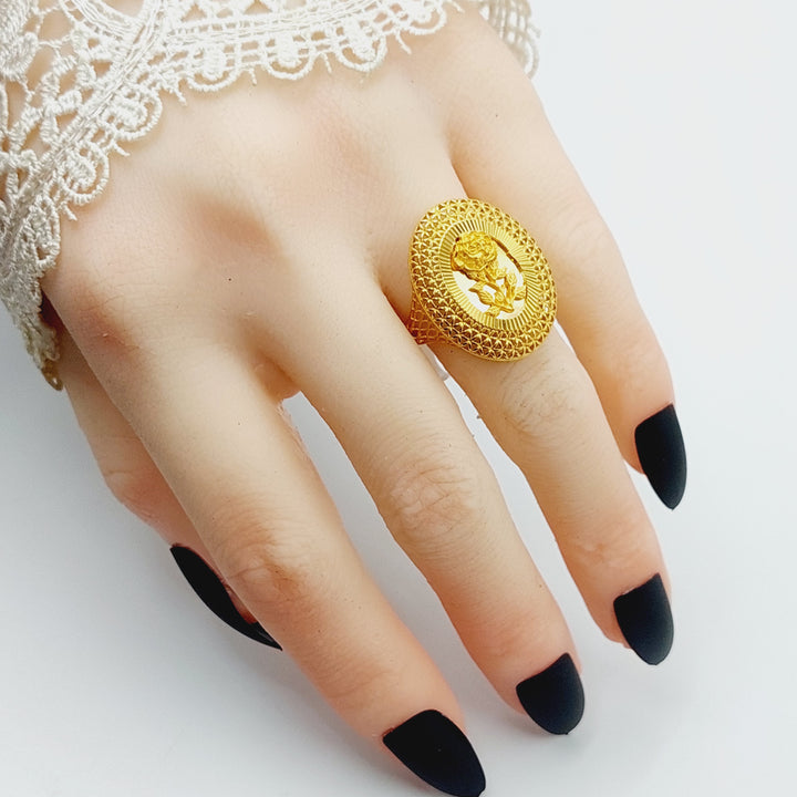 21K Gold Ounce Ring by Saeed Jewelry - Image 4