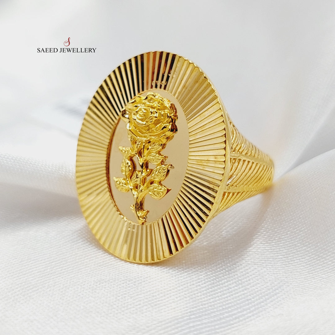 21K Gold Ounce Ring by Saeed Jewelry - Image 2