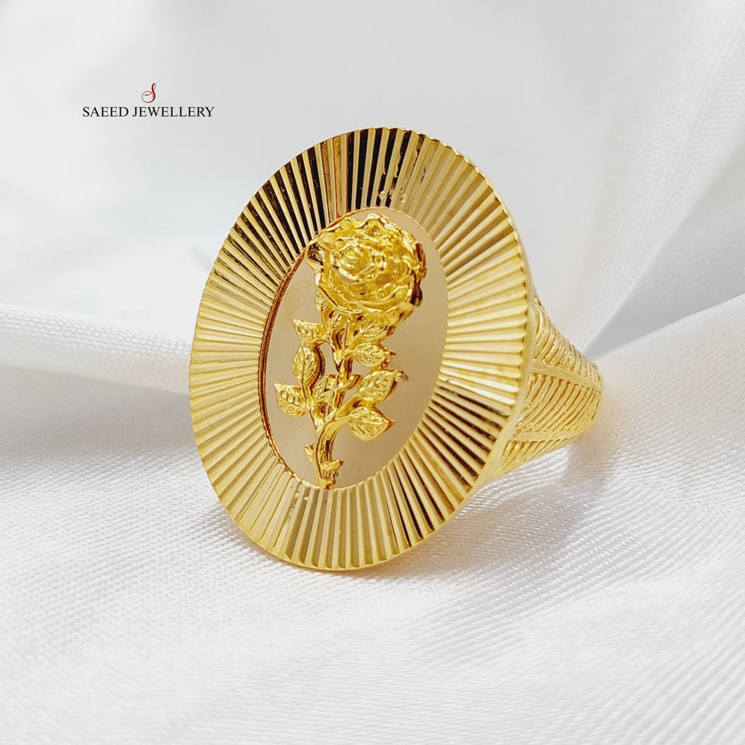 21K Gold Ounce Ring by Saeed Jewelry - Image 3