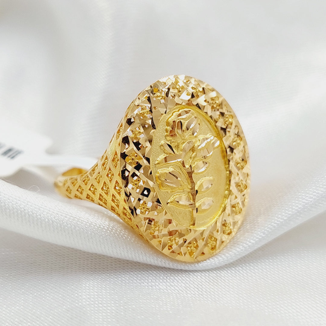 21K Gold Ounce Ring by Saeed Jewelry - Image 2