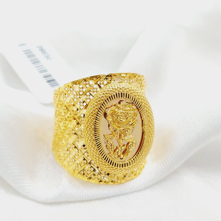 21K Gold Ounce Ring by Saeed Jewelry - Image 3