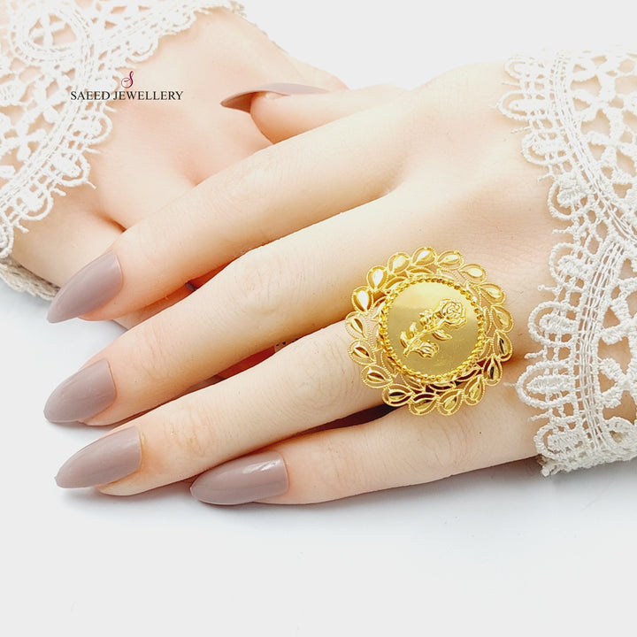 21K Gold Ounce Ring by Saeed Jewelry - Image 2