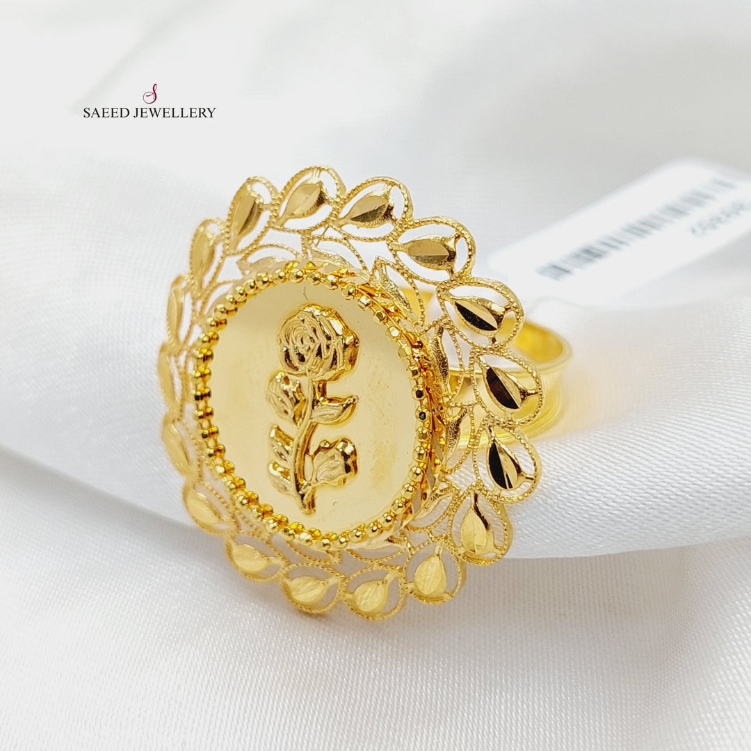 21K Gold Ounce Ring by Saeed Jewelry - Image 1