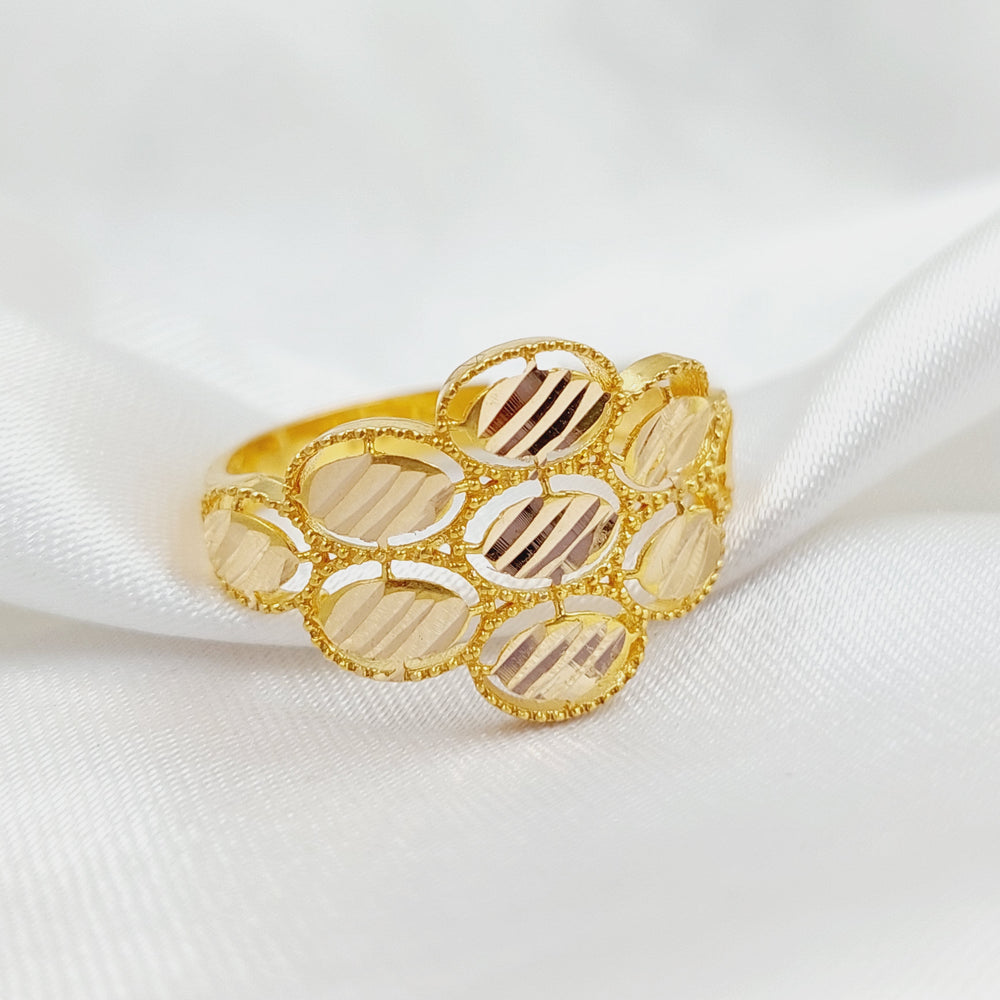 21K Gold Oval Ring by Saeed Jewelry - Image 2