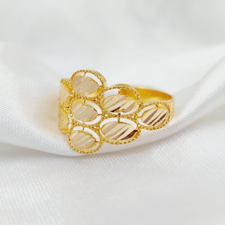 21K Gold Oval Ring by Saeed Jewelry - Image 2