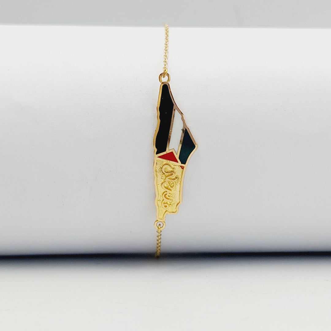 18K Gold Palestine Bracelet by Saeed Jewelry - Image 1