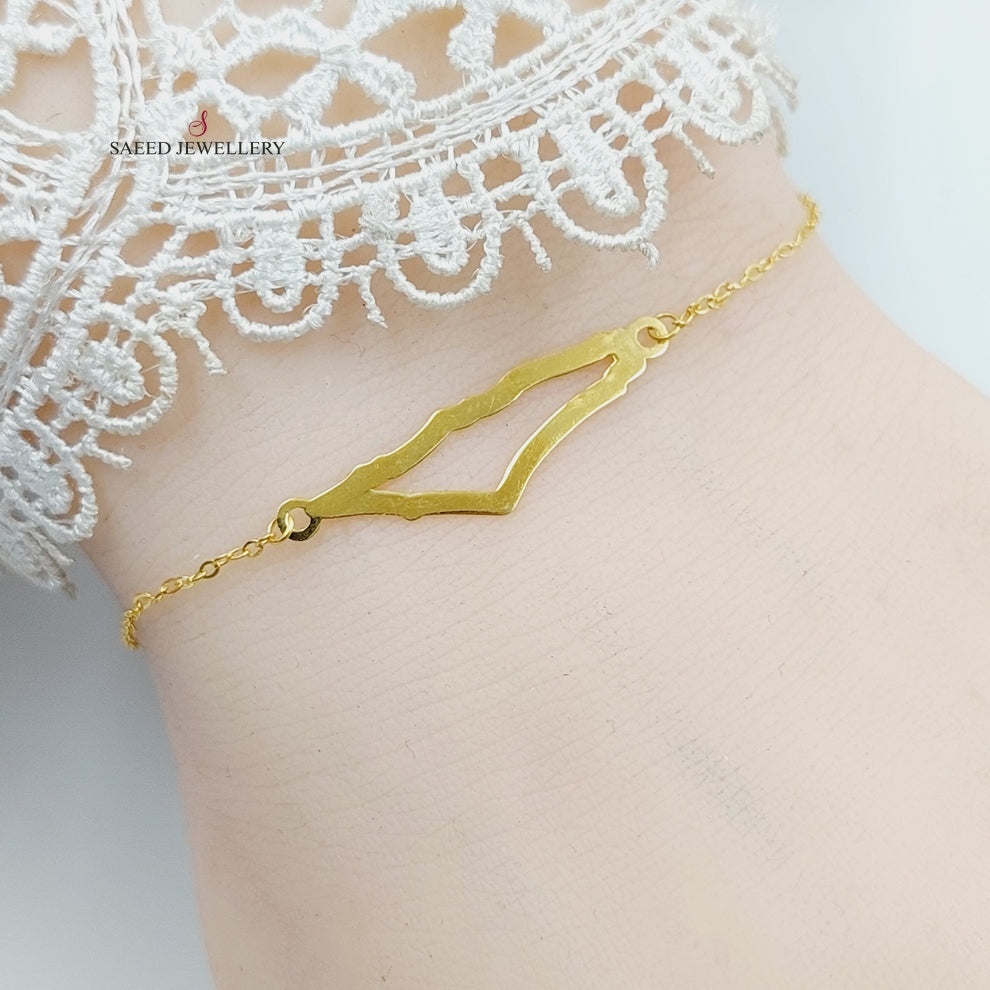 18K Gold Palestine Bracelet by Saeed Jewelry - Image 2