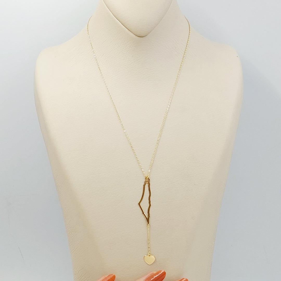 18K Gold Palestine Necklace by Saeed Jewelry - Image 1