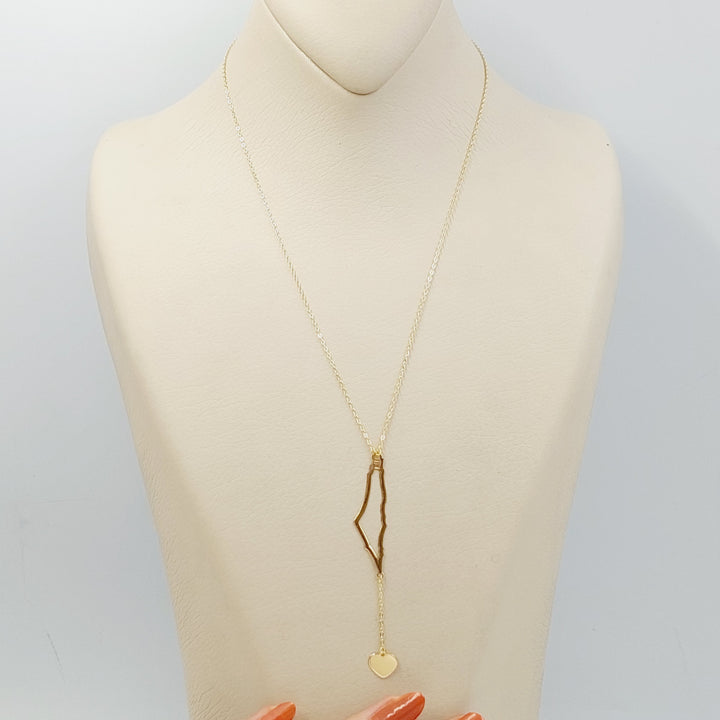 18K Gold Palestine Necklace by Saeed Jewelry - Image 1