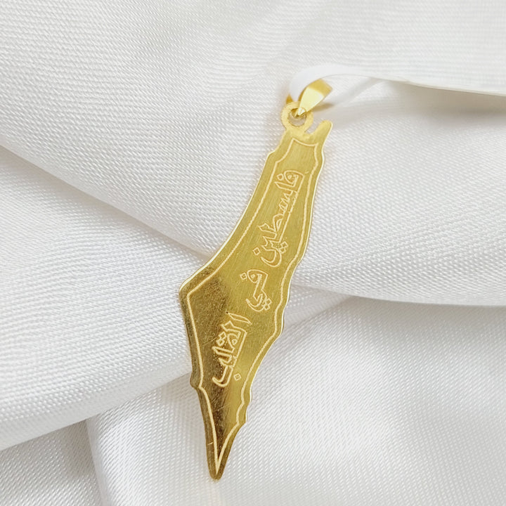 18K Gold Palestine Pendant by Saeed Jewelry - Image 1