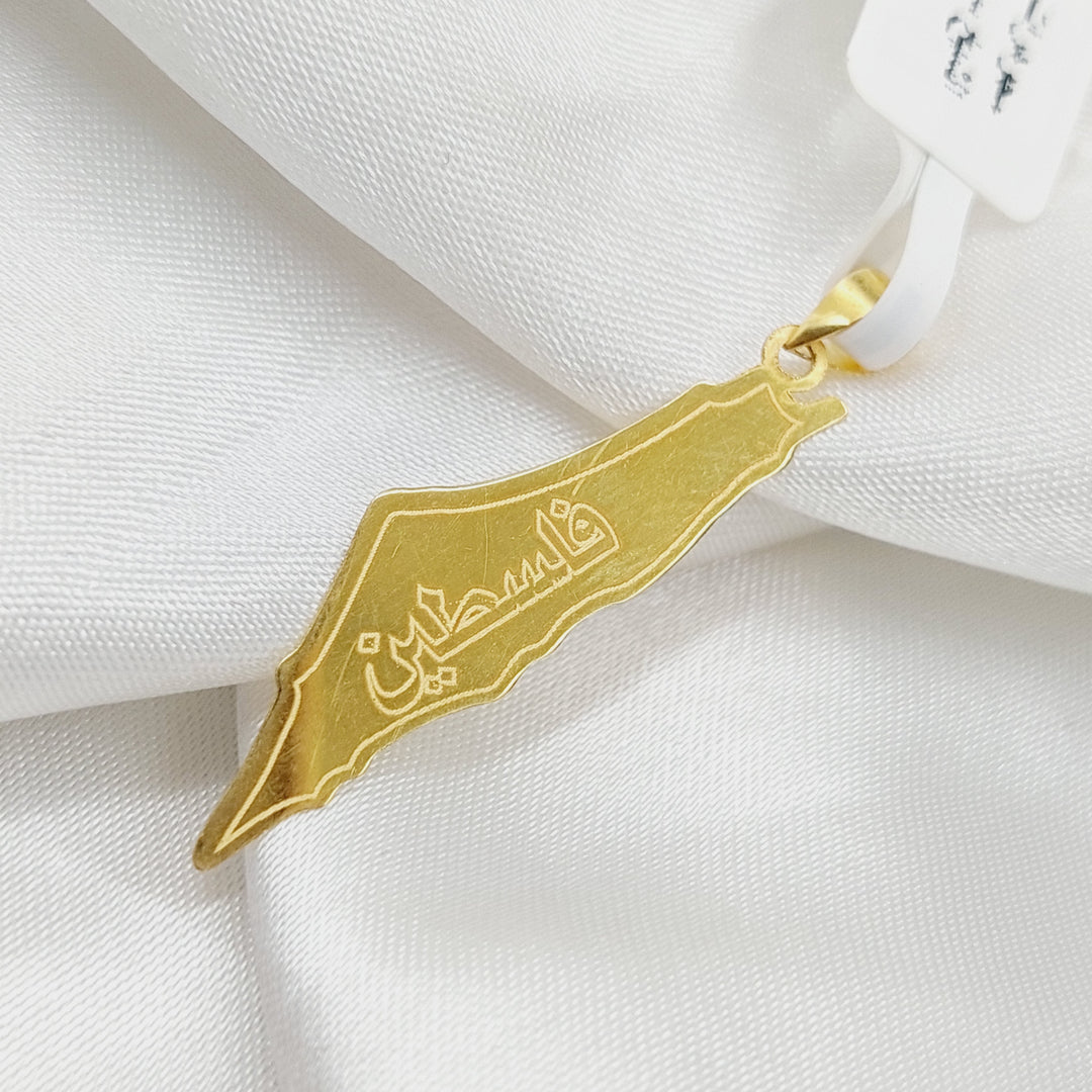 18K Gold Palestine Pendant by Saeed Jewelry - Image 4