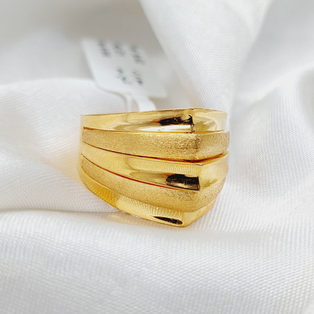 21K Gold Pyramid Ring by Saeed Jewelry - Image 4