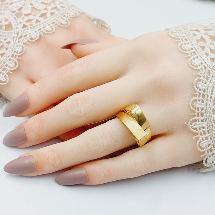 21K Gold Pyramid Ring by Saeed Jewelry - Image 5