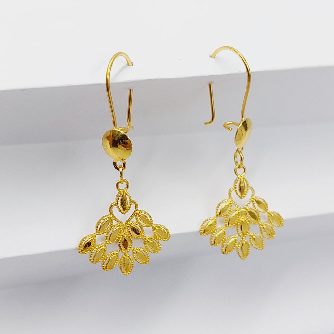 18K Gold Queen Earrings by Saeed Jewelry - Image 11