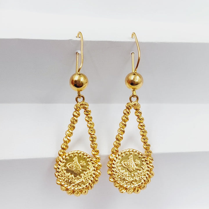 21K Gold Rashadi Balls Earrings by Saeed Jewelry - Image 1