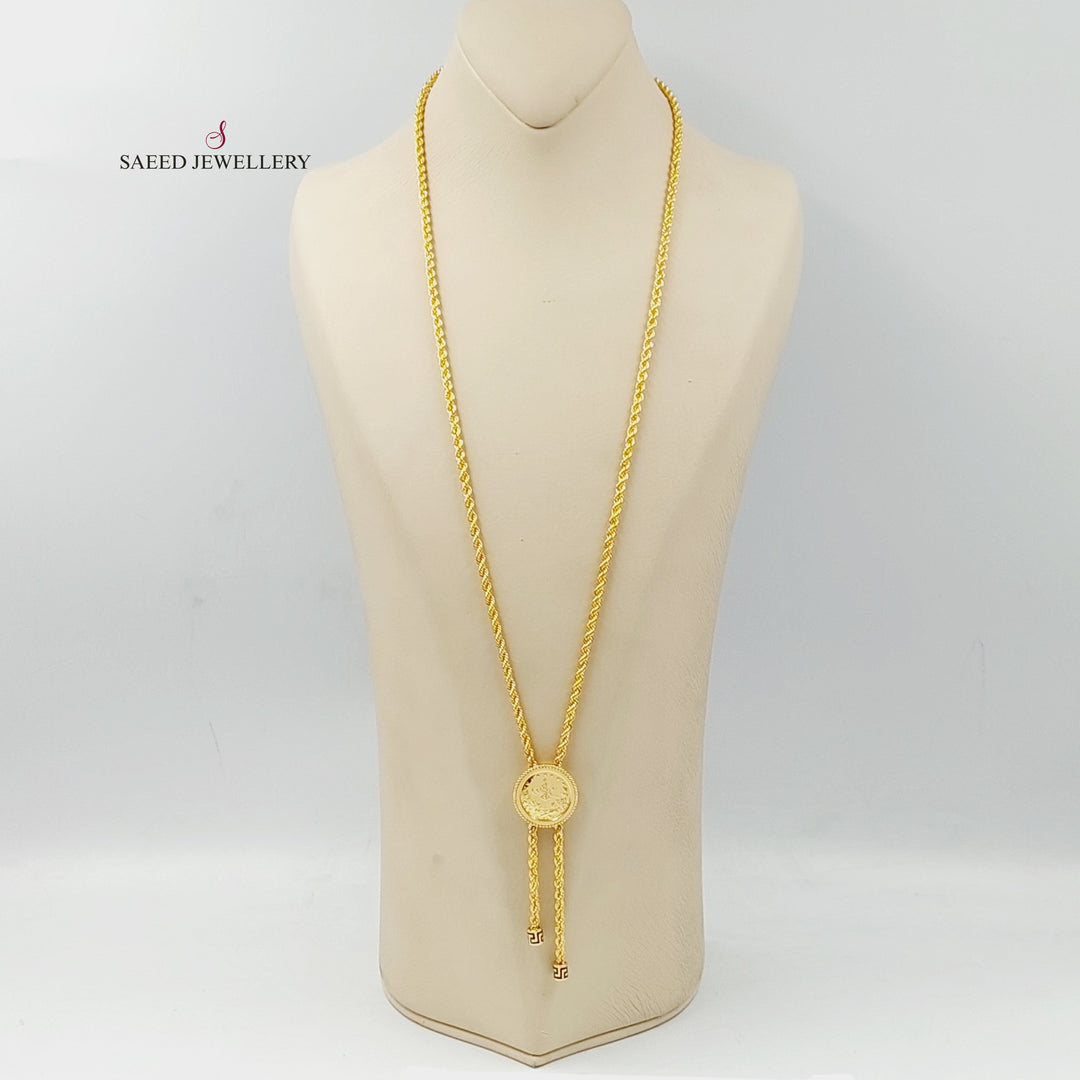 21K Gold Rashadi Balls Necklace by Saeed Jewelry - Image 1