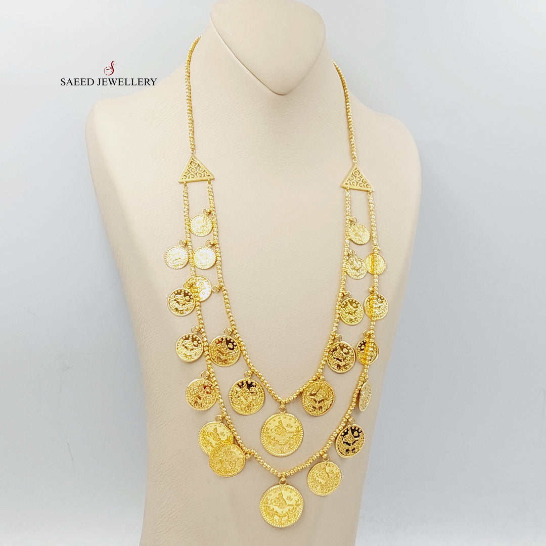 21K Gold Rashadi Balls Necklace by Saeed Jewelry - Image 5