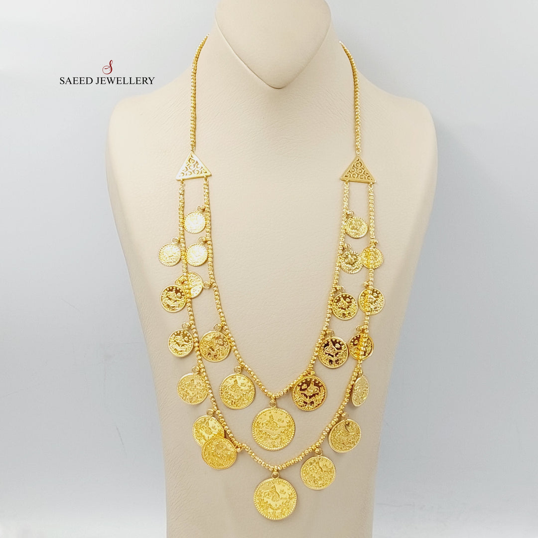 21K Gold Rashadi Balls Necklace by Saeed Jewelry - Image 1