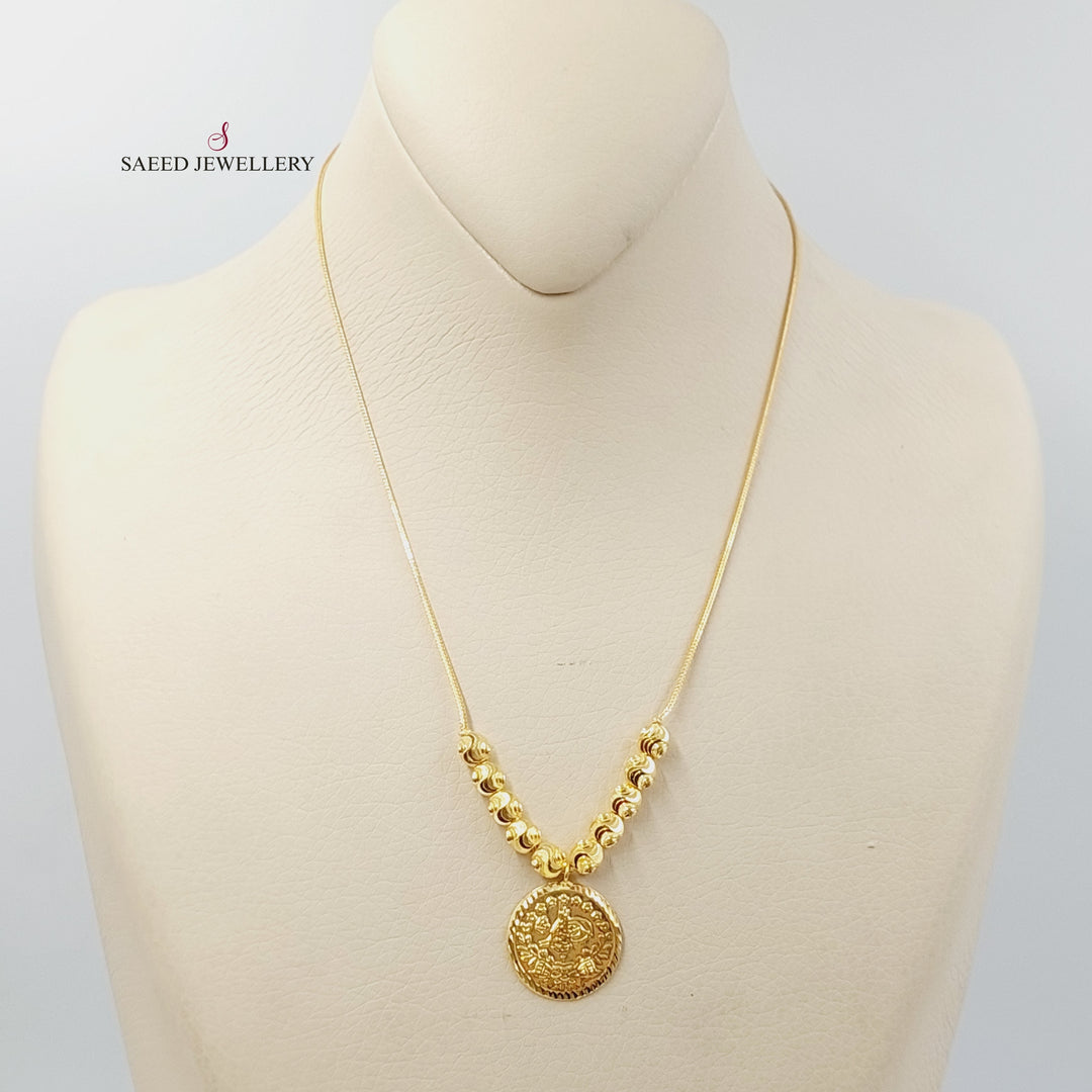 21K Gold Rashadi Balls Necklace by Saeed Jewelry - Image 1