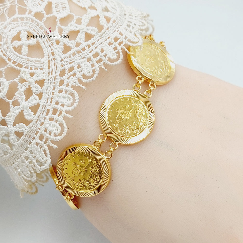 21K Gold Rashadi Bracelet by Saeed Jewelry - Image 2