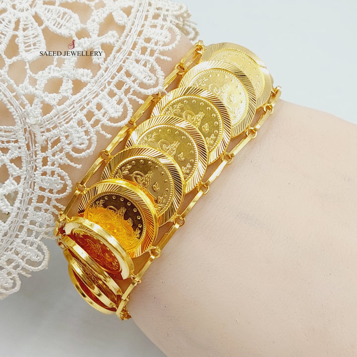 21K Gold Rashadi Bracelet by Saeed Jewelry - Image 3