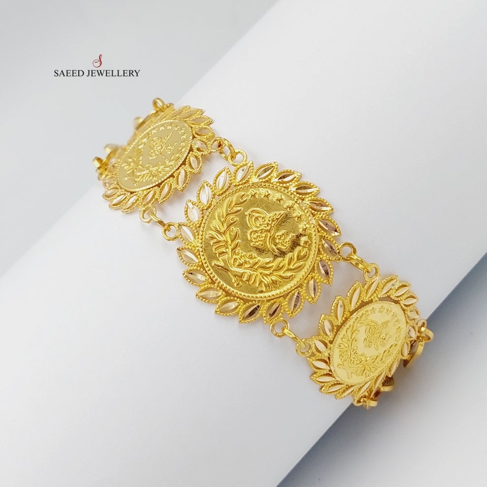 21K Gold Rashadi Bracelet by Saeed Jewelry - Image 1