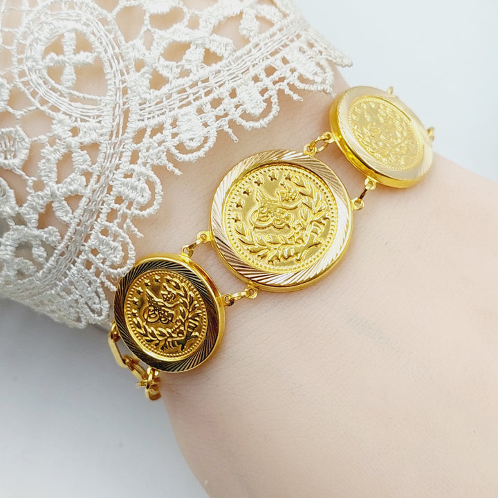 21K Gold Rashadi Bracelet by Saeed Jewelry - Image 2