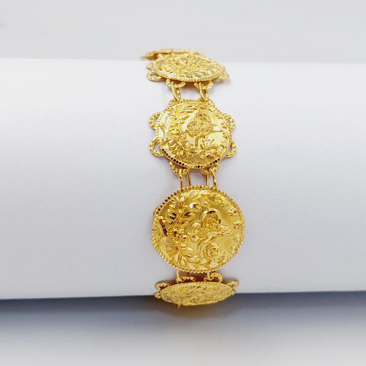 21K Gold Rashadi Bracelet by Saeed Jewelry - Image 1