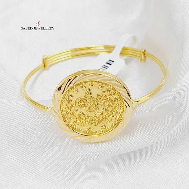 18K Gold Rashadi Children's Bracelet by Saeed Jewelry - Image 9