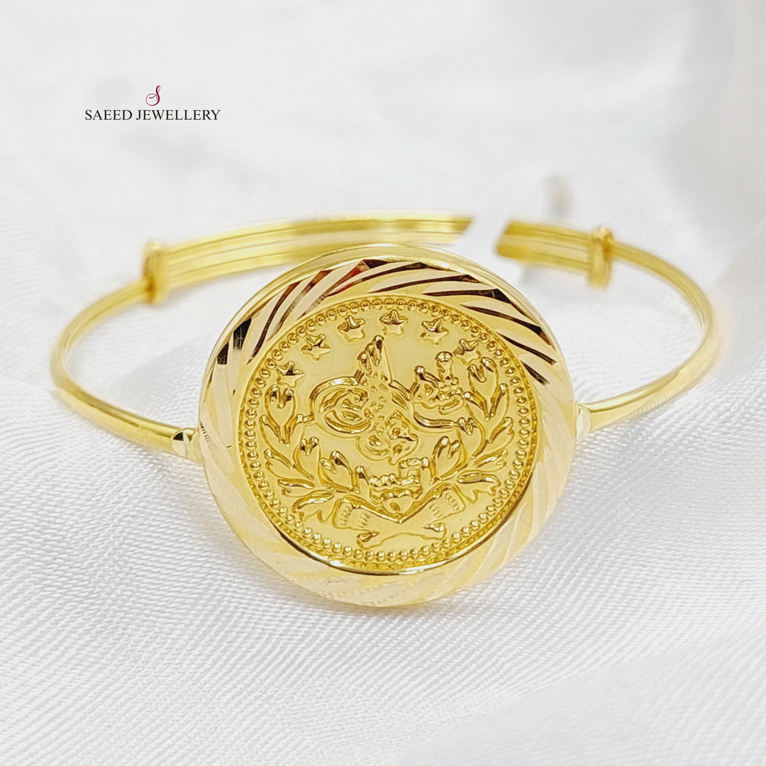 18K Gold Rashadi Children's Bracelet by Saeed Jewelry - Image 1