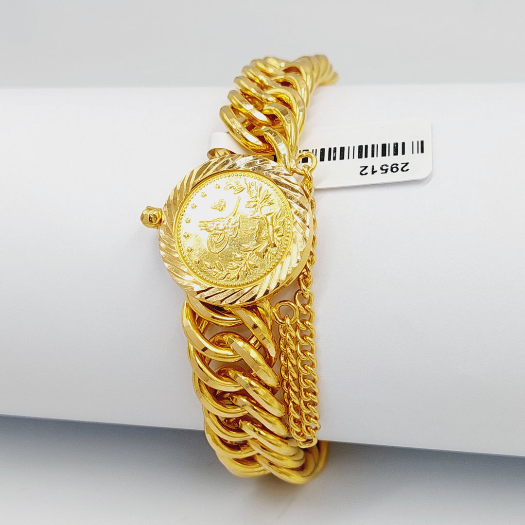 21K Gold Rashadi Cuban Links Bracelet by Saeed Jewelry - Image 5