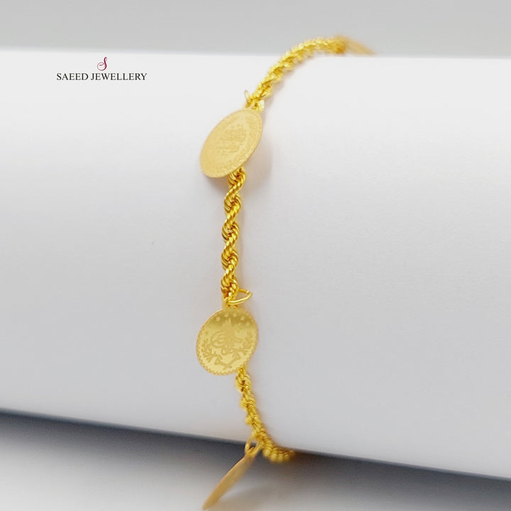 21K Gold Rashadi Dandash Bracelet by Saeed Jewelry - Image 1