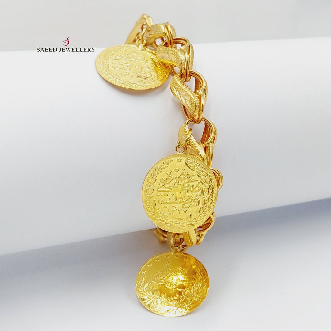 21K Gold Rashadi Dandash Bracelet by Saeed Jewelry - Image 1