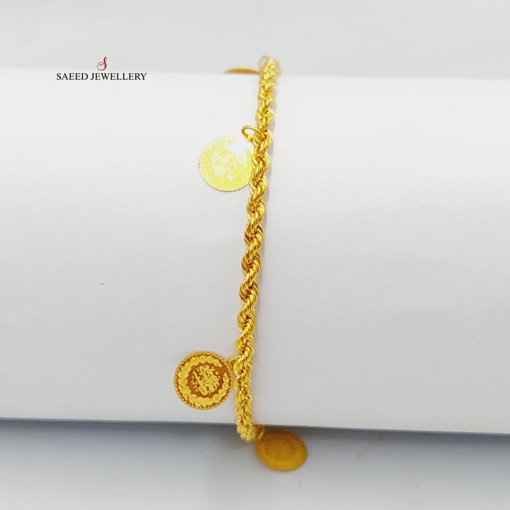 21K Gold Rashadi Dandash Bracelet by Saeed Jewelry - Image 4