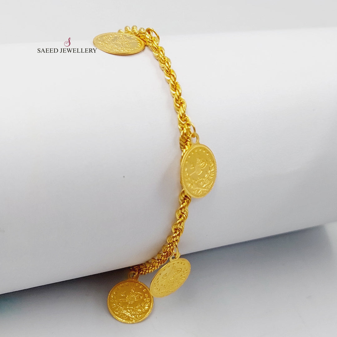 21K Gold Rashadi Dandash Bracelet by Saeed Jewelry - Image 5