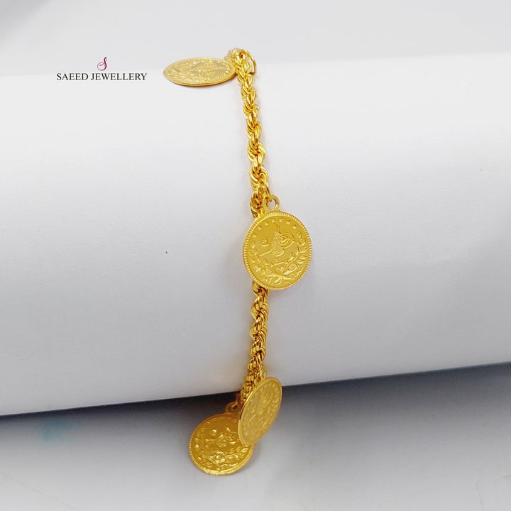 21K Gold Rashadi Dandash Bracelet by Saeed Jewelry - Image 6