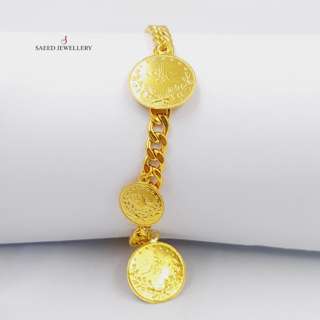 21K Gold Rashadi Dandash Bracelet by Saeed Jewelry - Image 3