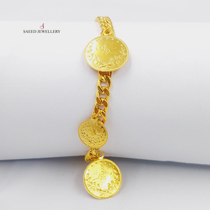 21K Gold Rashadi Dandash Bracelet by Saeed Jewelry - Image 3