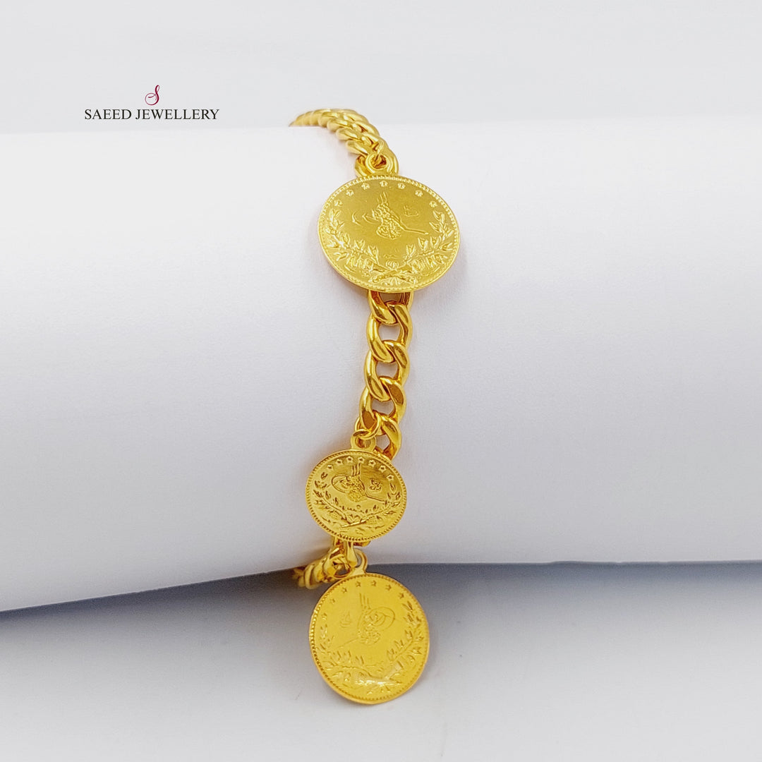 21K Gold Rashadi Dandash Bracelet by Saeed Jewelry - Image 1