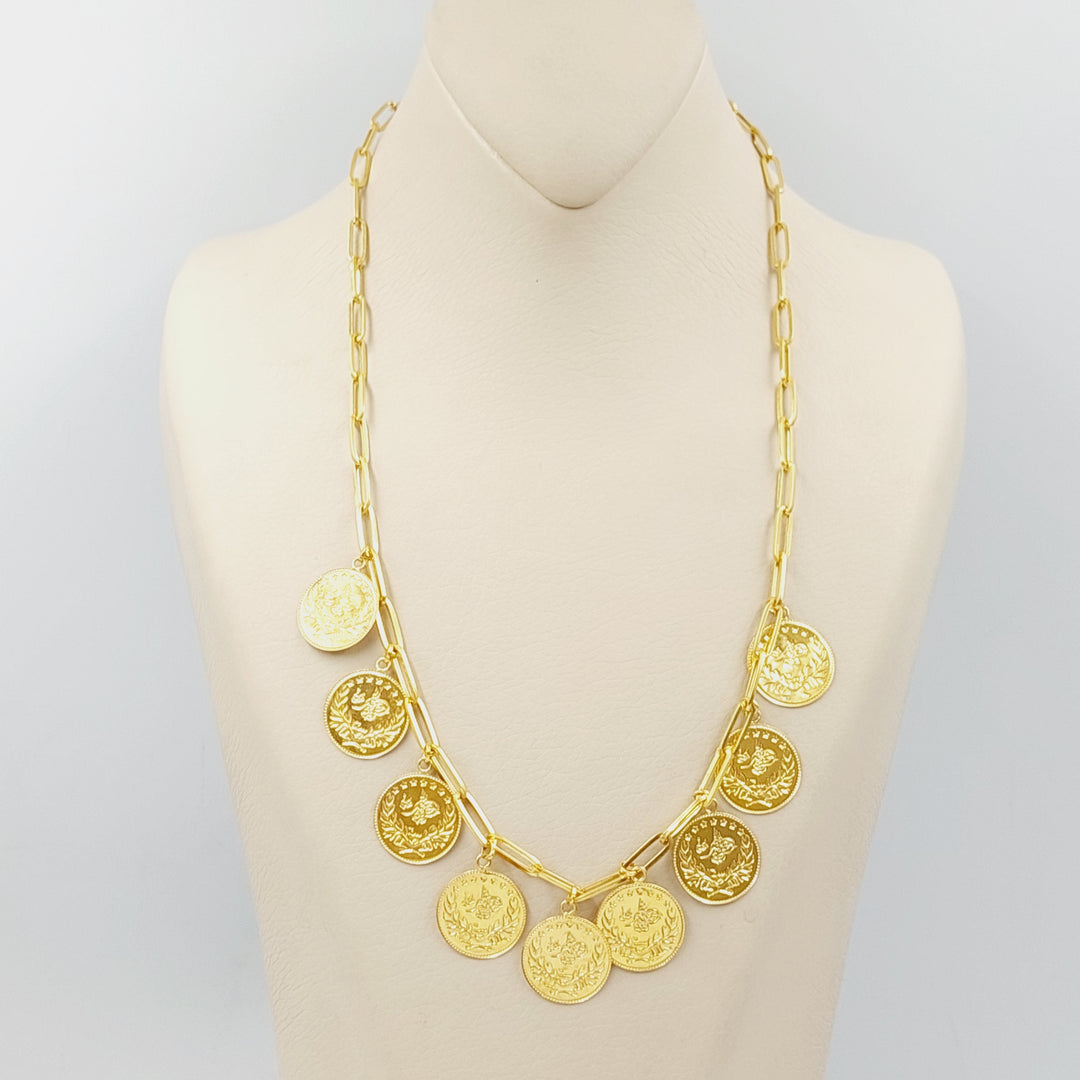 21K Gold Rashadi Dandash Necklace by Saeed Jewelry - Image 1