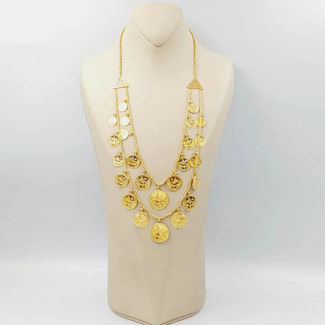 21K Gold Rashadi Dandash Necklace by Saeed Jewelry - Image 8