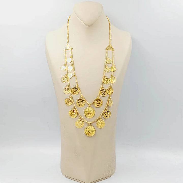 21K Gold Rashadi Dandash Necklace by Saeed Jewelry - Image 8