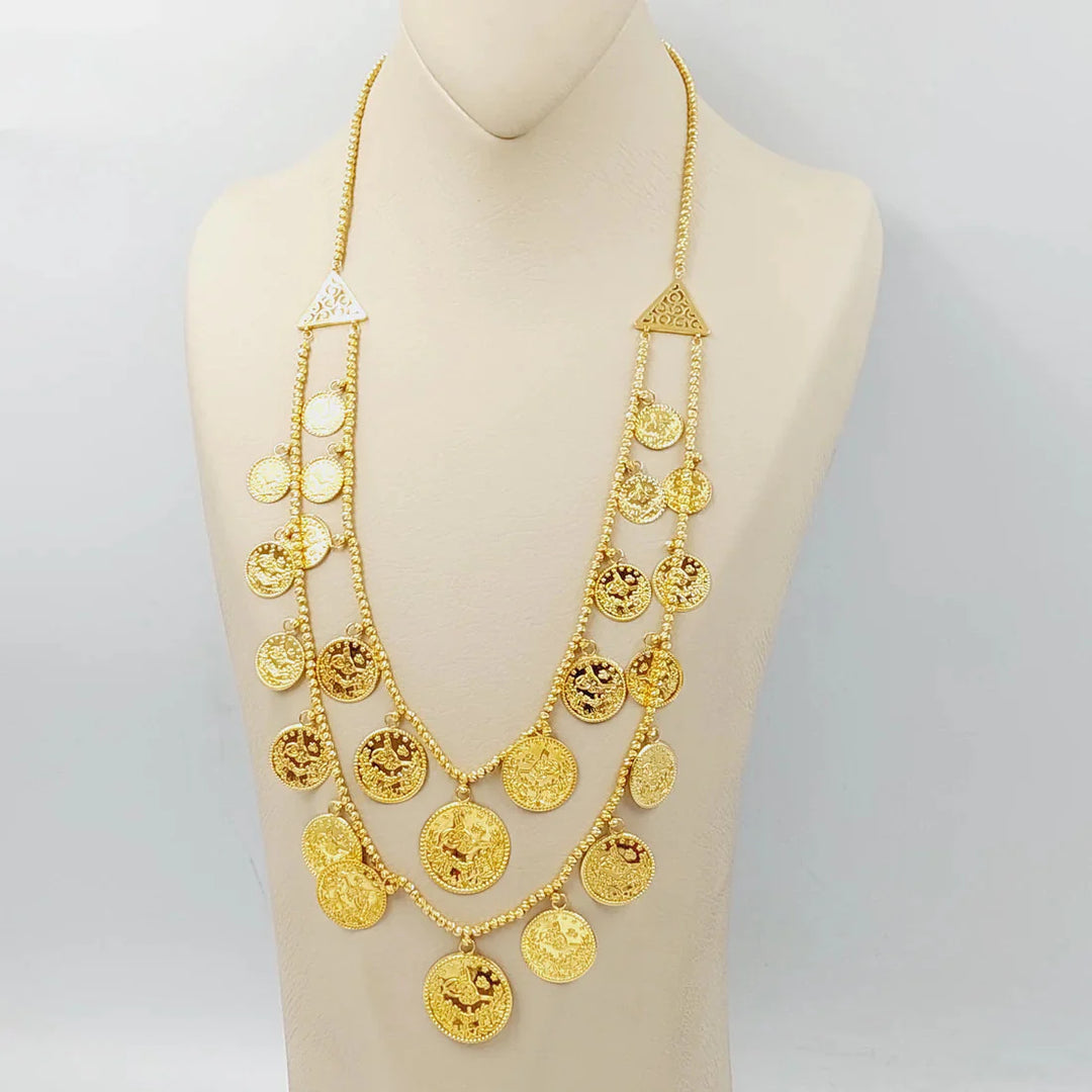 21K Gold Rashadi Dandash Necklace by Saeed Jewelry - Image 7