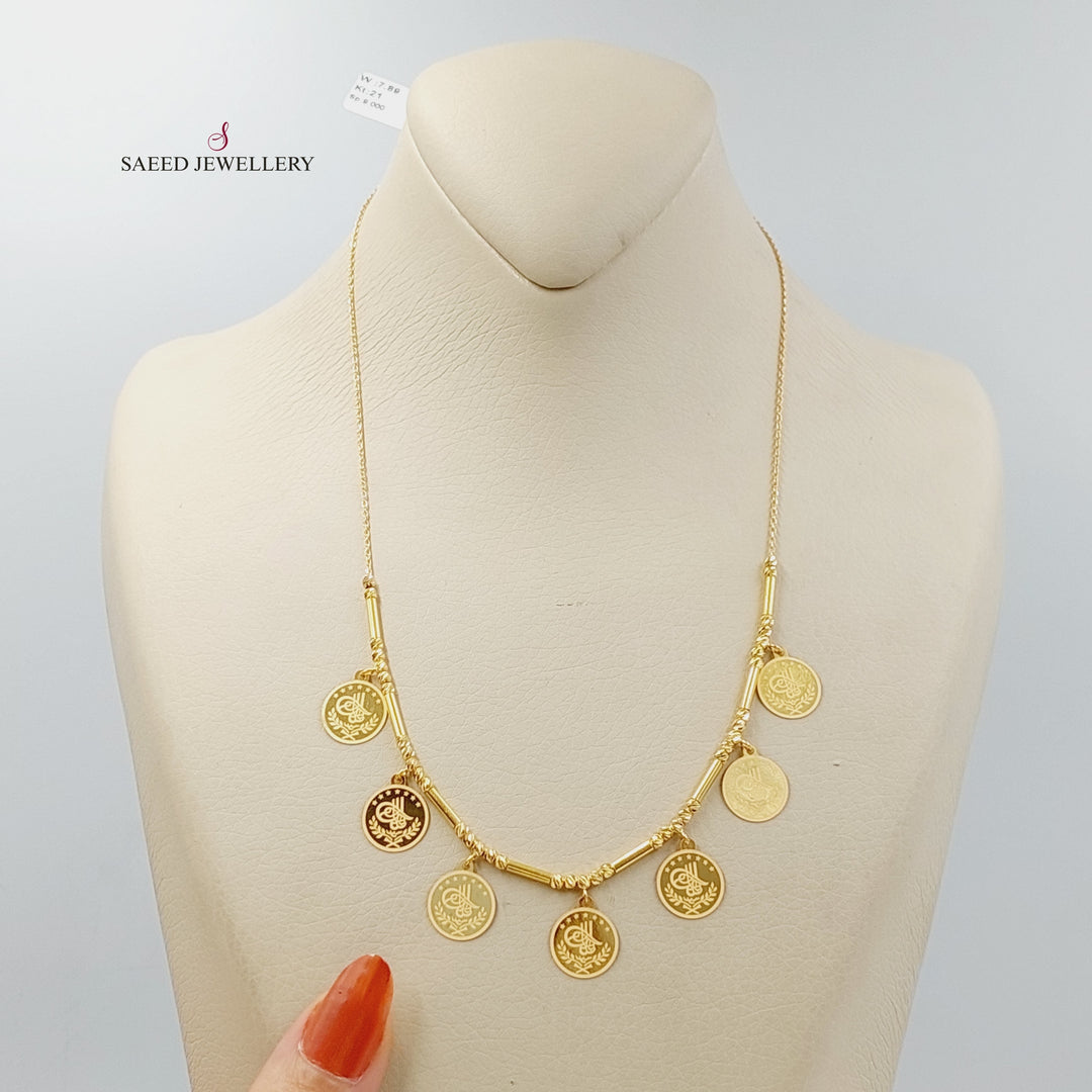 21K Gold Rashadi Dandash Necklace by Saeed Jewelry - Image 1