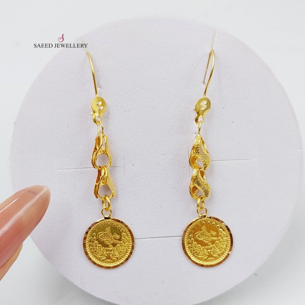 21K Gold Rashadi Earrings by Saeed Jewelry - Image 1