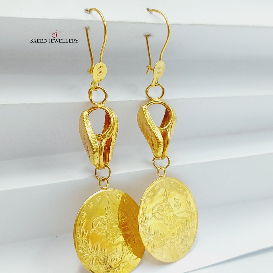 21K Gold Rashadi Earrings by Saeed Jewelry - Image 5