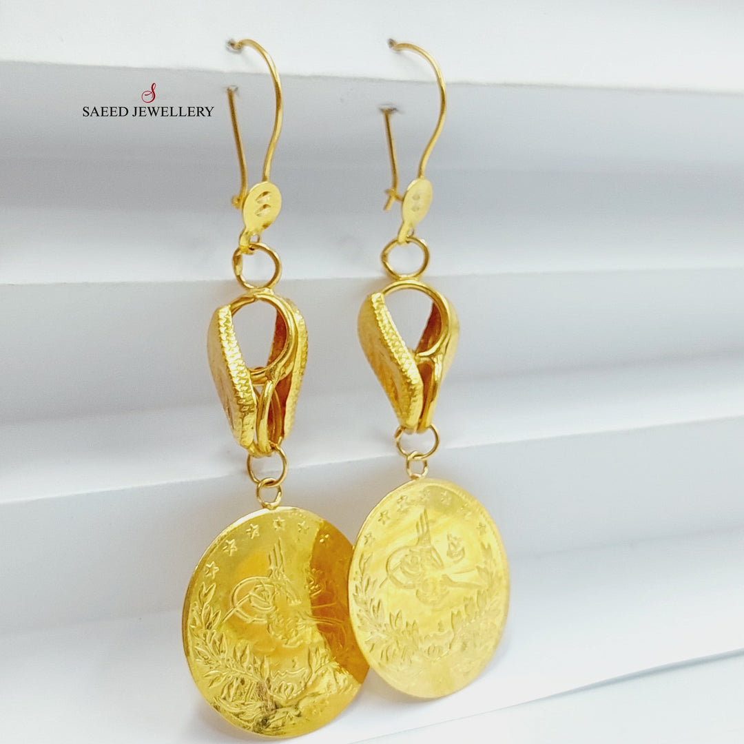 21K Gold Rashadi Earrings by Saeed Jewelry - Image 1