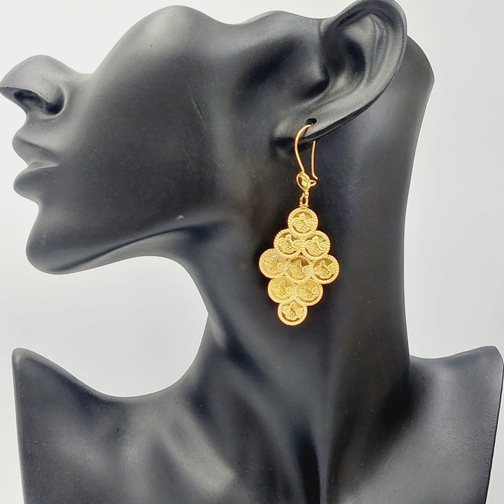 21K Gold Rashadi Earrings by Saeed Jewelry - Image 6